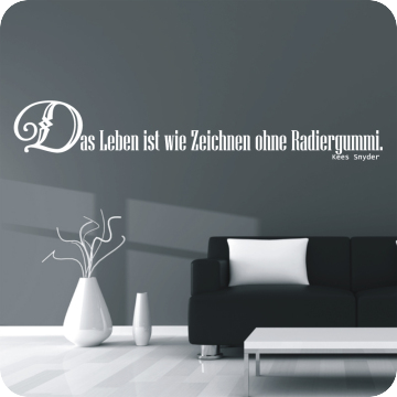 Bild zu Wandtattoo Das Leben ist wie Zeichnen...