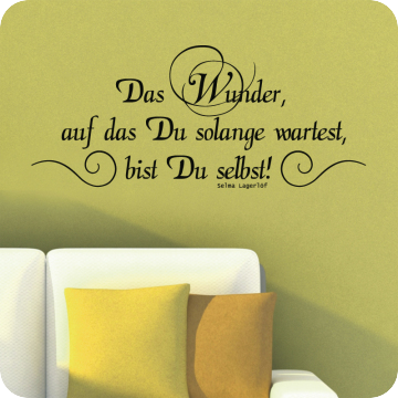 Bild zu Wandtattoo Das Wunder...
