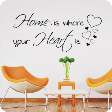 Bild zu Wandtattoo Home is where your Heart is