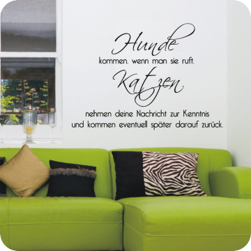 Bild zu Wandtattoo Hunde kommen wenn man sie ruft...