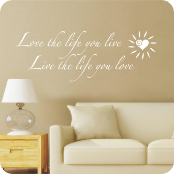 Bild zu Wandtattoo Love the Life...