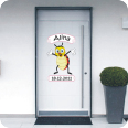 Geburts Sticker Käfer für Mädchen - Bild 2