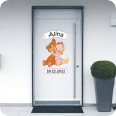 Geburts Sticker Lieblingsbär für Mädchen - Bild 2
