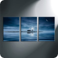 Leinwandbild Leuchtturm mit Mond - Bild 2