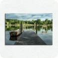 Leinwandbild Steg am Katzensee - Bild 1