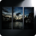 Leinwandbild Zürich mit Hafenkran - Bild 2