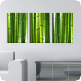 Leinwandbild bamboo wall - Bild 1