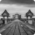 Leinwandbild graues Dock - Bild 3