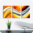 Leinwand-Bilder | Leinwandbild fancy waves No.4