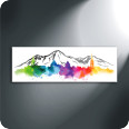 Leinwandbild Skyline Chur - Bild 1
