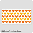 Möbelfolie Herzen Orange - Bild 1