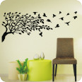 Wandtattoos | Wandtattoo Baum mit Vögeln
