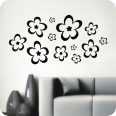 Wandtattoos | Wandtattoo Blümchen Set