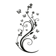 Wandtattoo Flower Ornament Schmetterling   - Bild 3