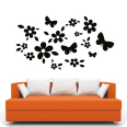Wandtattoos | Wandtattoo Flowers & Butterfly Set 