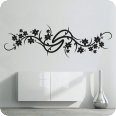 Wandtattoos | Wandtattoo Ranke mit Blüten