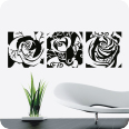 Wandtattoo Rosen Banner - Bild 1
