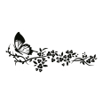 Wandtattoo Schmetterling Ranke - Bild 3
