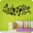 Wandtattoo Schmetterlingsranke  - Bild 1