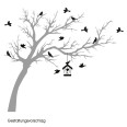 Wandtattoo Vögel zu Baum XXL - Bild 1