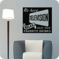 Wandtattoos | Wandtattoo We have Television