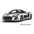 Wandtattoo Audi R8 Spyder - Bild 3