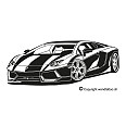 Wandtattoo Lamborghini Aventador - Bild 3