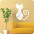 Wandtattoo Katzen Ornament - Bild 2