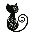 Wandtattoo Katzen Ornament - Bild 3