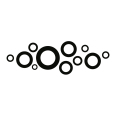 Wandtattoo Ringe - Bild 3