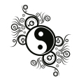 Wandtattoo Yin-Yang Ornament - Bild 3