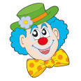 Wandtattoos | Kinder Wandtattoo Clowngesicht