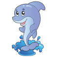 Kinder Wandtattoo Delfin 1 - Bild 1