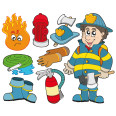 Kinder Wandtattoo Feuerwehr Set - Bild 1