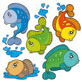 Wandtattoos | Kinder Wandtattoo Fische 4