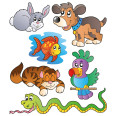 Wandtattoos | Kinder Wandtattoo Haustiere 2
