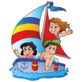 Wandtattoos | Kinder Wandtattoo Segelboot