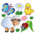 Kinder Wandtattoo Tiermix 4 - Bild 1