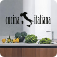 Wandtattoos | Wandtattoo cucina italiana