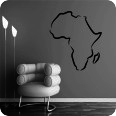 Wandtattoo Afrika Map Kontur - Bild 1