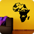 Wandtattoos | Wandtattoo Afrika Map Safari 