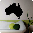 Wandtattoo Australien Umriss 3 - Bild 1