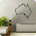 Wandtattoo Australien Umriss 4 - Bild 1
