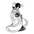 Wandtattoo Geisha 2 - Bild 3