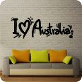 Wandtattoos | Wandtattoo I Love Australia
