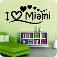 Wandtattoo I Love Miami - Bild 1