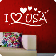 Wandtattoo I Love USA - Bild 2