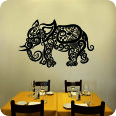 Wandtattoo Ornament Elefant - Bild 1