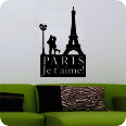 Wandtattoos | Wandtattoo Paris Je t' aime