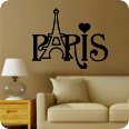 Wandtattoo Paris Schriftzug - Bild 1